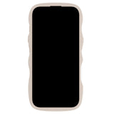 Holdit iPhone 16 Pro Max Wavy Skal - Beige / Transparent