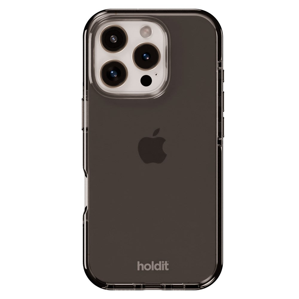 Holdit iPhone 16 Pro Seethru Skal - Black