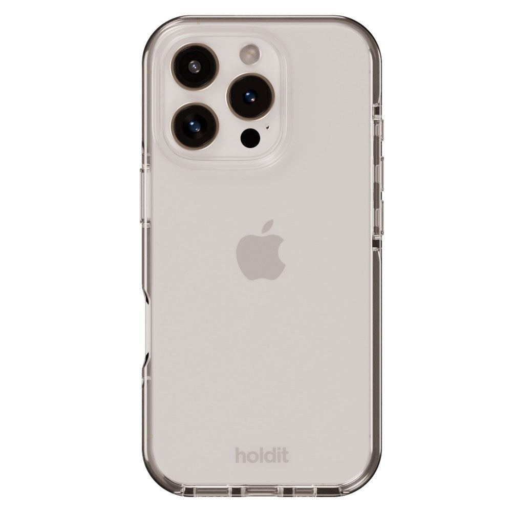 Holdit iPhone 16 Pro Seethru Skal - White