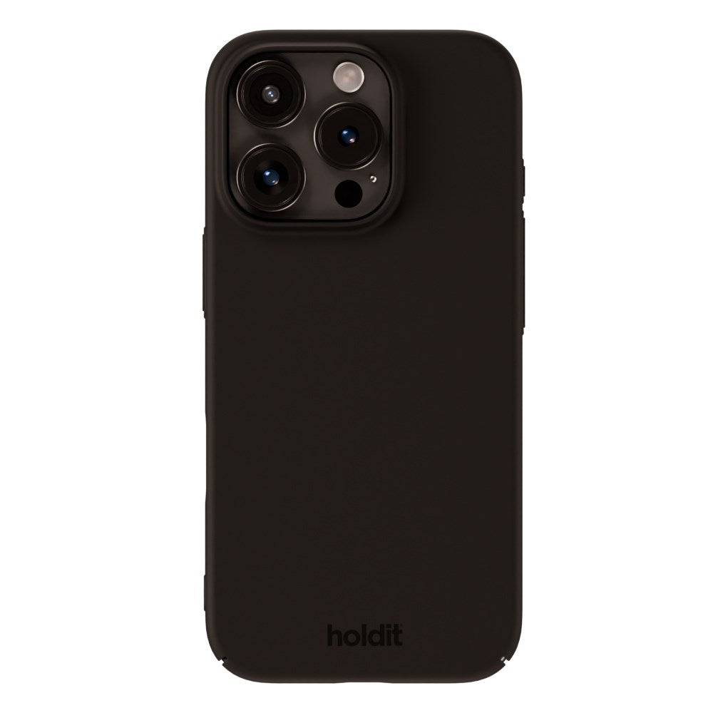 Holdit iPhone 16 Pro Slim Plast Skal - Black