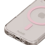 Holdit iPhone 16 Pro MagSafe Skal - Transparent / Pink