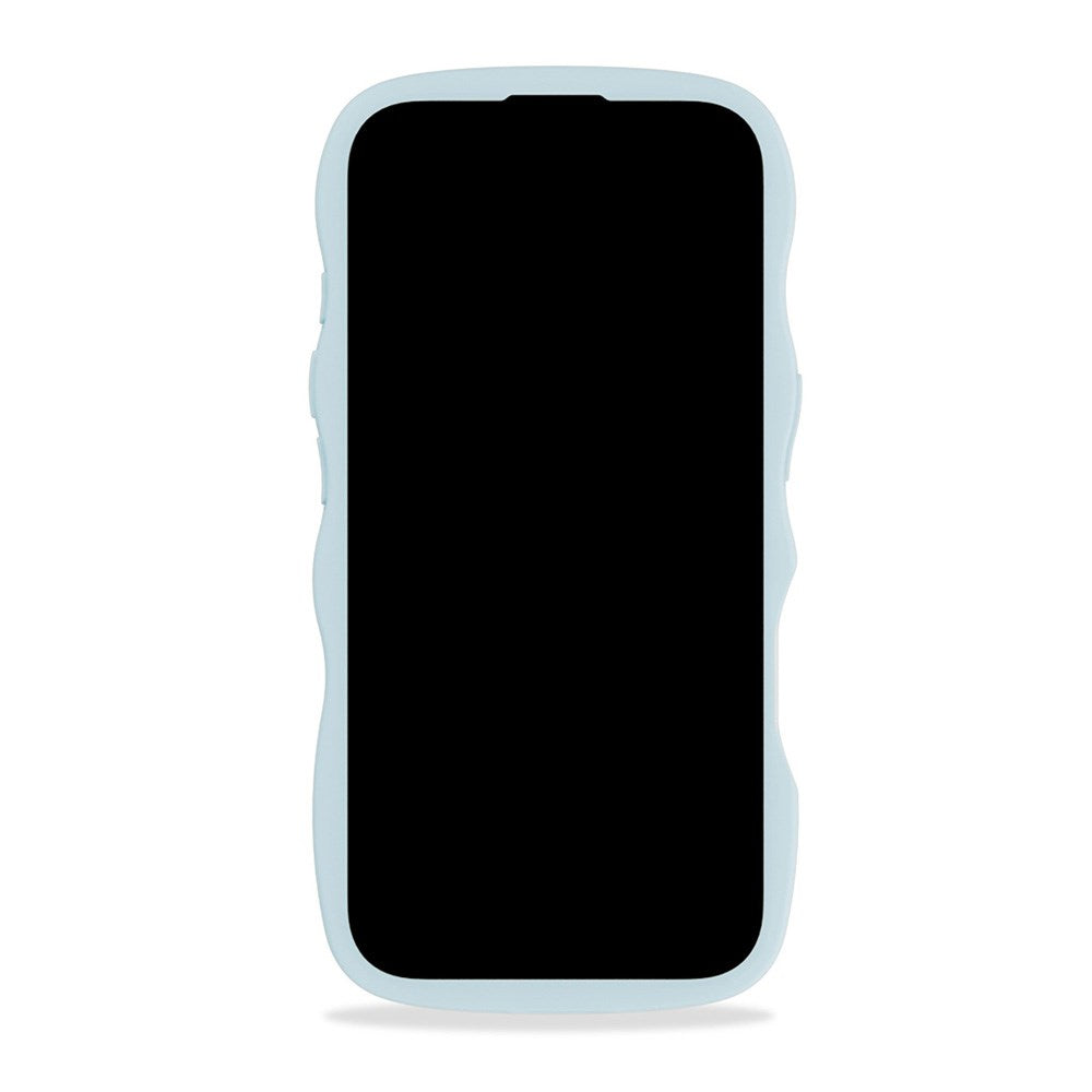 Holdit iPhone 16 Wavy Skal - Mineral Blue / Transparent
