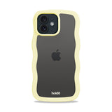 Holdit iPhone 12 / 12 Pro Wavy Skal - Lemonade / Transparent