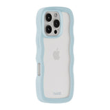 Holdit iPhone 16 Pro Max Wavy Skal - Mineral Blue / Transparent