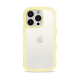 Holdit iPhone 15 Pro Max Wavy Skal - Lemonade / Transparent