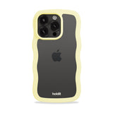 Holdit iPhone 15 Pro Max Wavy Skal - Lemonade / Transparent