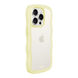 Holdit iPhone 15 Pro Max Wavy Skal - Lemonade / Transparent