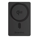 Smartline 15W Power Bank USB-C 5000mAh - Qi2 / MagSafe Kompatibel - Space Grey