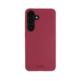 Samsung Galaxy S25 Holdit Soft Touch Skal Silikon - Red Velvet