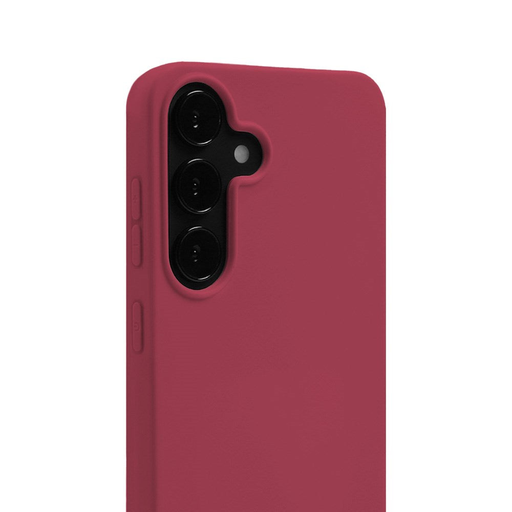 Samsung Galaxy S25 Holdit Soft Touch Skal Silikon - Red Velvet