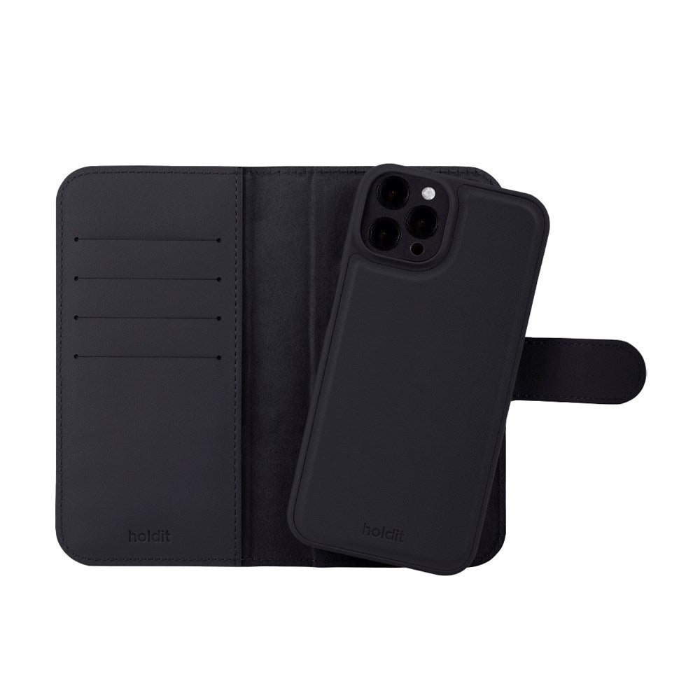 Holdit iPhone 12 / 12 Pro Wallet Case MagSafe Plus - Plånboksfodral - MagSafe Kompatibel - Black