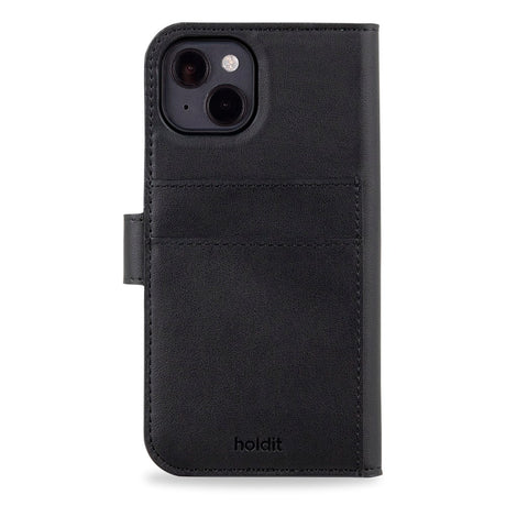 Holdit iPhone 14 / 13 Wallet Case MagSafe Plus - Plånboksfodral - MagSafe Kompatibel - Black