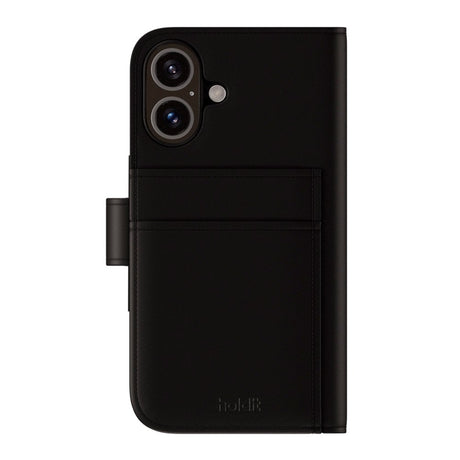 Holdit iPhone 16 Wallet Case MagSafe Plus - Plånboksfodral - MagSafe Kompatibel - Black