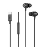 Smartline In-Ear Hörlurar med USB-C & Mikrofon - Svart