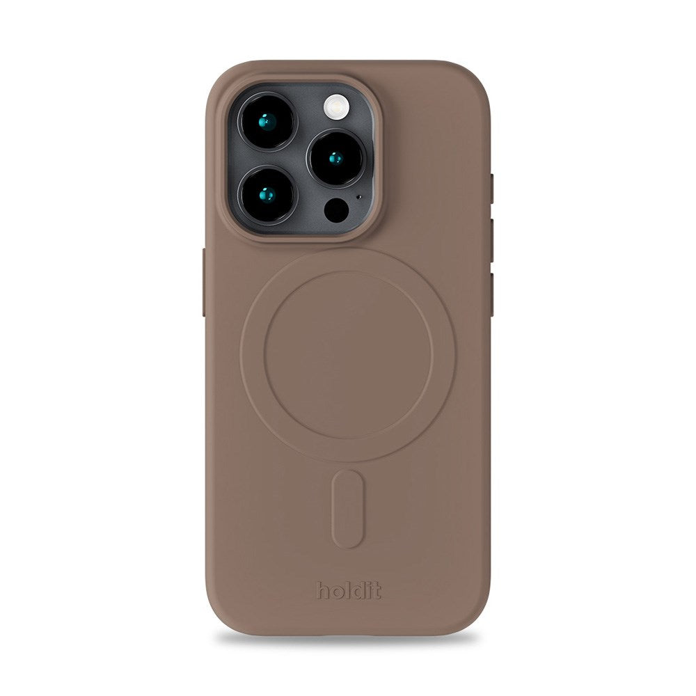 Holdit iPhone 15 Pro Soft MagSafe Case - Mocha Brown