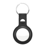 KeyBudz AirTag Nyckelring  - Snap Ring - 1 Pack - Konstläder - Svart