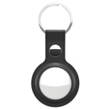 KeyBudz AirTag Nyckelring  - Snap Ring - 1 Pack - Konstläder - Svart