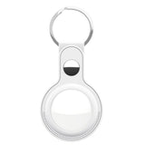 KeyBudz AirTag Nyckelring  - Snap Ring - 2 Pack - Konstläder - Vit