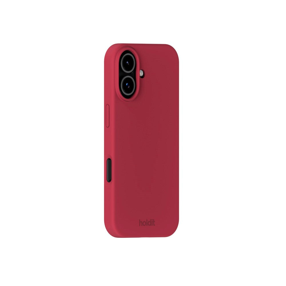 Holdit iPhone 17 Soft Touch Silikon Skal - Red Velvet