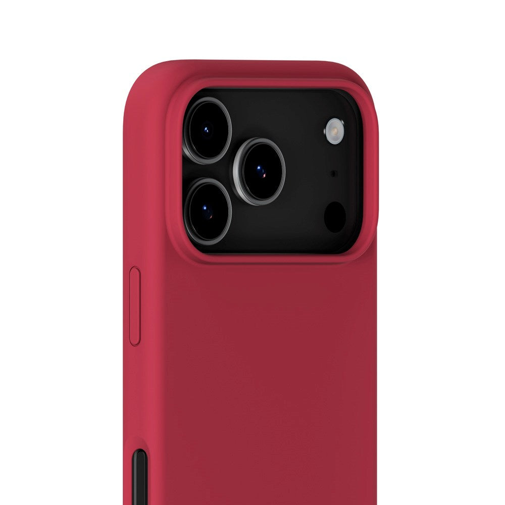 Holdit iPhone 17 Pro Soft Touch Silikon Skal - Red Velvet