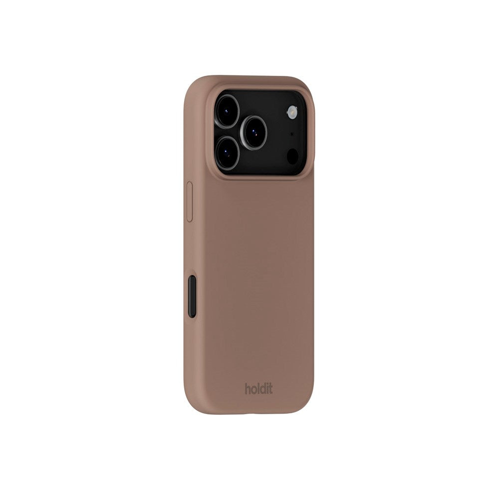 Holdit iPhone 17 Pro Max Soft Touch Silikon Skal - Mocha Brown