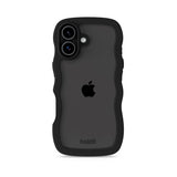 Holdit iPhone 17 Wavy Skal - Black / Transparent