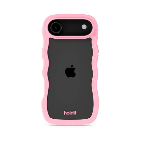 Holdit iPhone Air Wavy Skal - Pink / Transparent