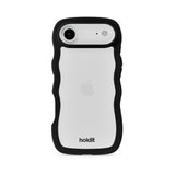 Holdit iPhone Air Wavy Skal - Black / Transparent