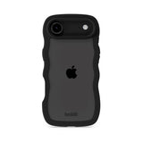 Holdit iPhone Air Wavy Skal - Black / Transparent