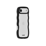 Holdit iPhone Air Wavy Skal - Black / Transparent