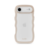 Holdit iPhone Air Wavy Skal - Light Beige / Transparent