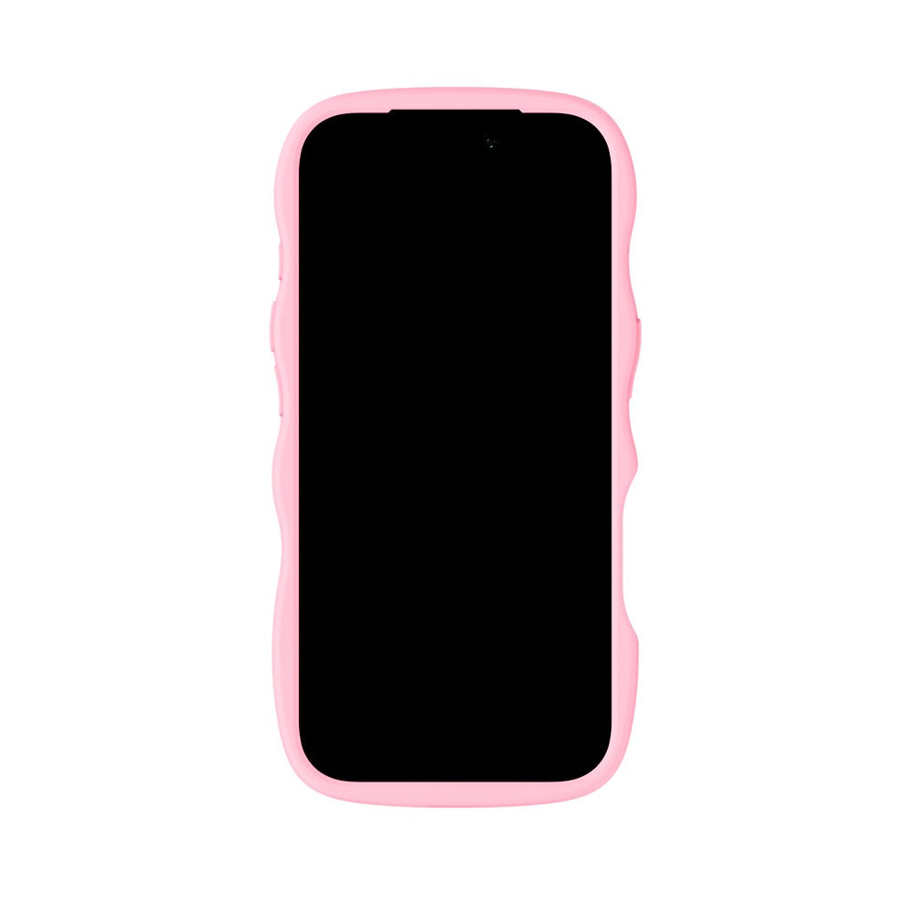Holdit iPhone 17 Pro Wavy Skal - Pink / Transparent