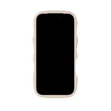Holdit iPhone 17 Pro Wavy Skal - Light Beige / Transparent
