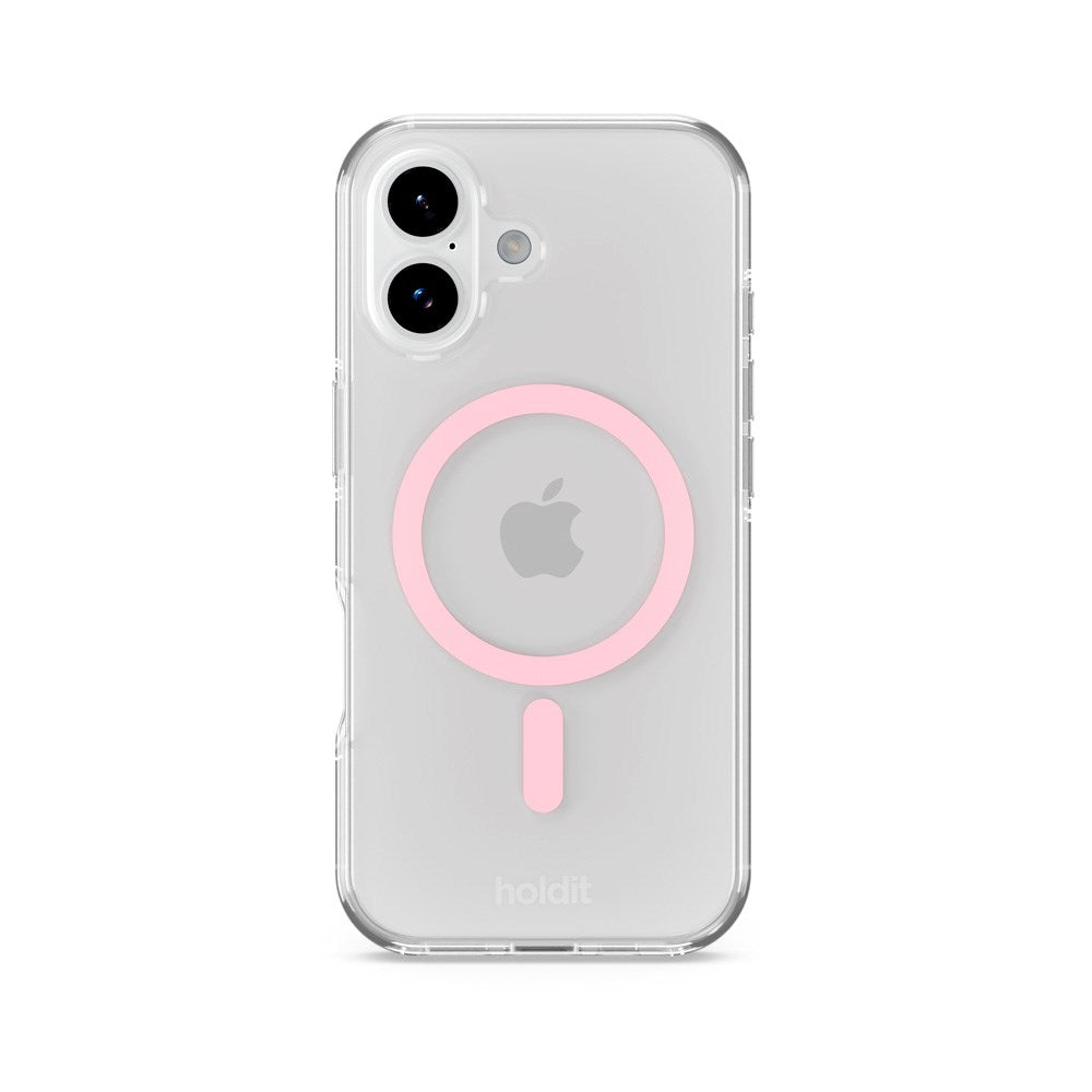 Holdit iPhone 17 MagSafe Case - Transparent / Pink