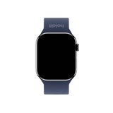 Apple Watch (42/44/SE/45/46/49mm) Holdit Silikon Klockarmband med Metallspänne - Navy Blue
