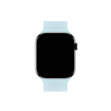 Apple Watch (38/40/SE/41/42mm) Holdit Silicone Magnet Klockarmband - Grå / Blå
