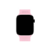 Apple Watch (38/40/SE/41/42mm) Holdit Silicone Magnet Klockarmband - Rosa / Beige