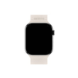 Apple Watch (38/40/SE/41/42mm) Holdit Silicone Magnet Klockarmband - Ljusbeige / Beige