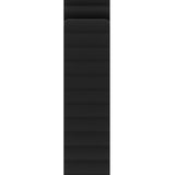 Apple Watch (42/44/SE/45/46/49mm) Holdit Silicone Magnet Klockarmband - Svart / Grå