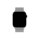 Apple Watch (42/44/SE/45/46/49mm) Holdit Silicone Magnet Klockarmband - Svart / Grå