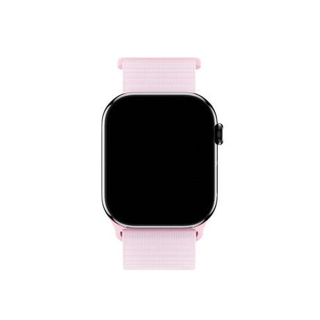 Apple Watch (38/40/SE/41/42mm) Holdit Nylon Klockarmband med Kardborreknäppning - Rosa