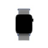 Apple Watch (38/40/SE/41/42mm) Holdit Nylon Klockarmband med Kardborreknäppning - Grå / Blå