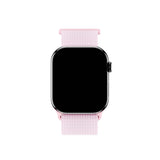 Apple Watch (42/44/SE/45/46/49mm) Holdit Nylon Klockarmband med Kardborreknäppning - Rosa
