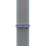 Apple Watch (42/44/SE/45/46/49mm) Holdit Nylon Klockarmband med Kardborreknäppning - Grå / Blå