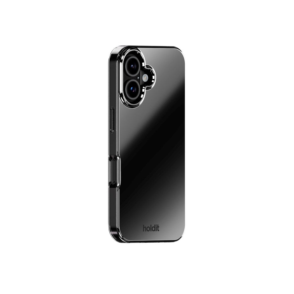 Holdit iPhone 16 Mirror Skal - MagSafe Kompatibel - Svart