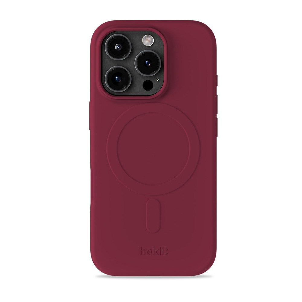 Holdit iPhone 16 Pro Soft MagSafe Case - Red Velvet
