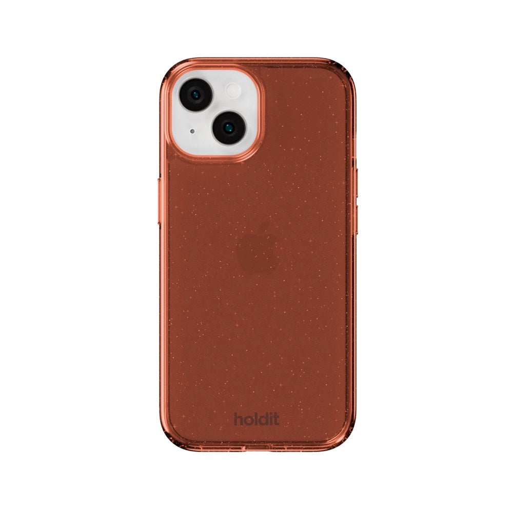 Holdit iPhone 16e / 15 / 14 / 13 Glitter Skal - Amber