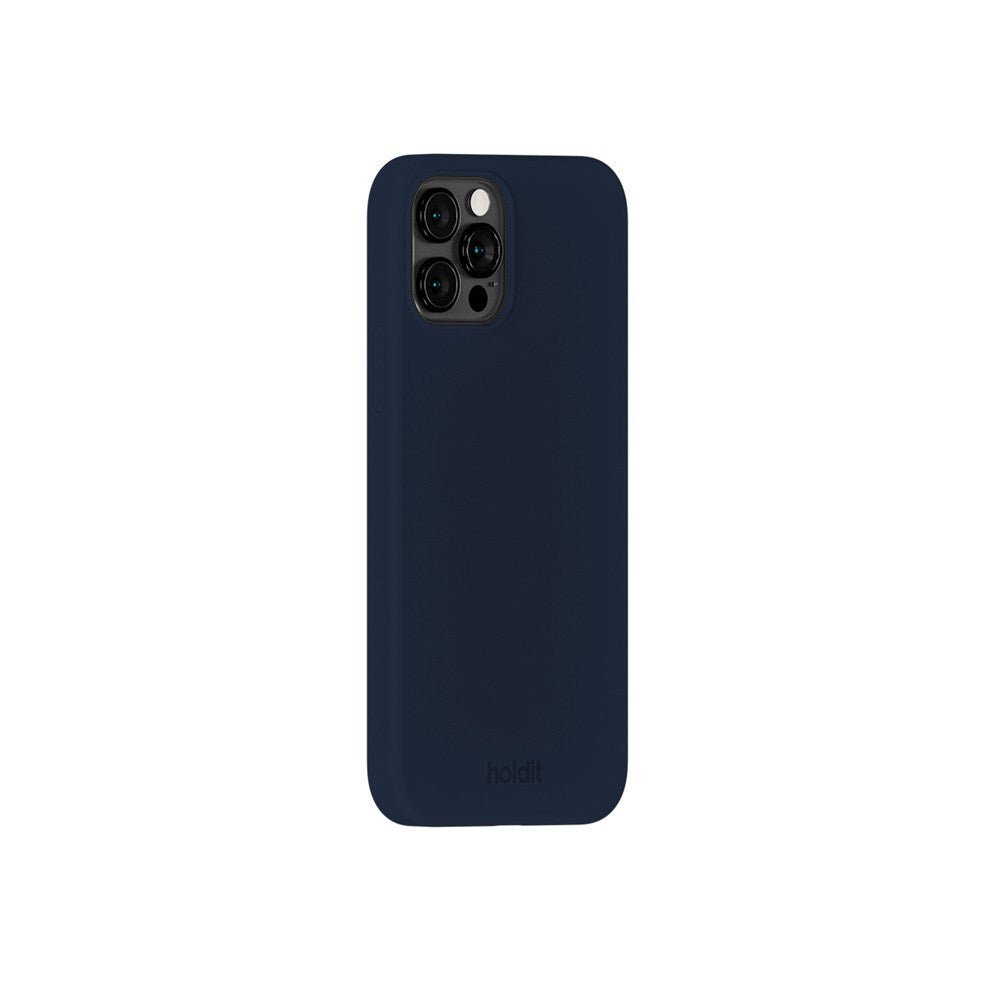 Holdit iPhone 12 / 12 Pro Soft Touch Silikon Skal - Midnight Blue
