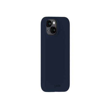 Holdit iPhone 15 Soft Touch Silikon Skal - Midnight Blue