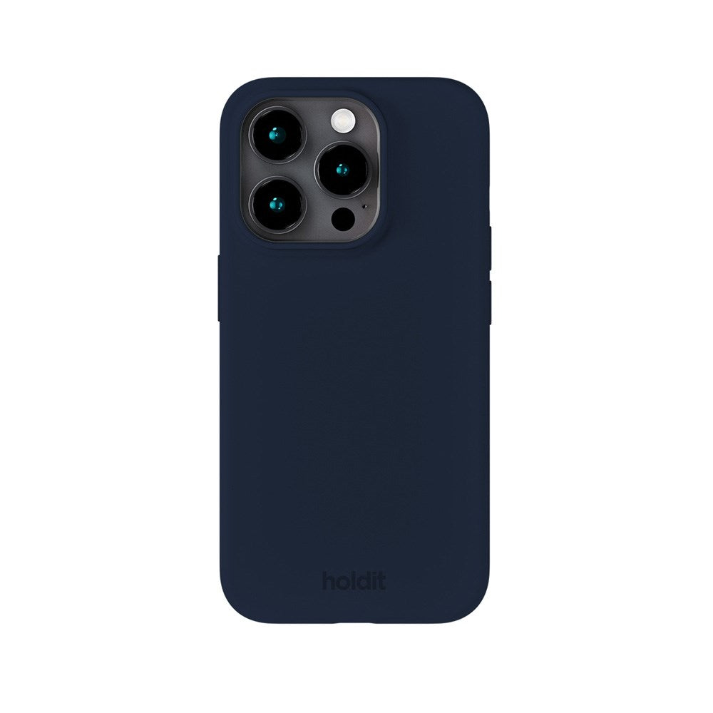 Holdit iPhone 15 Pro Soft Touch Silikon Skal - Midnight Blue